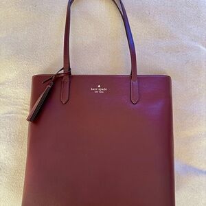Kate Spade Burgundy Tote Bag